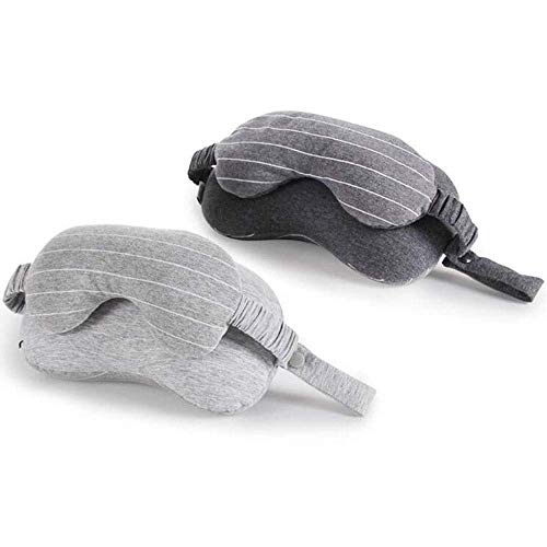 Almohada de viaje Mascarilla de ojo multifunción Dos en un solo cuello en forma de U Cuello de almohada almohada cervical almohada pasajero almohada almohada almohada almohada almohada for dormir (Col