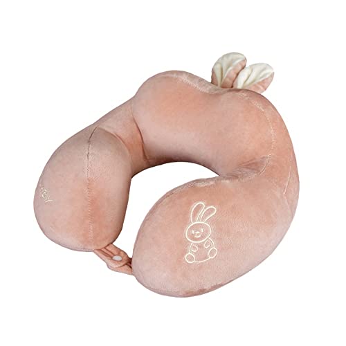 Almohada en forma de almohada Protector de cuello almohada Aeroplano Viaje Cervical Cuello Cuello Cuello Almohada Coche Uso Oficina En Forma de U En forma de almohada Chica Corazón ( Color : Pink )