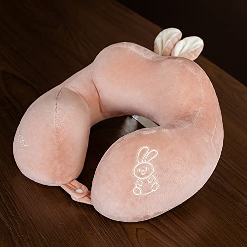 Almohada en forma de almohada Protector de cuello almohada Aeroplano Viaje Cervical Cuello Cuello Cuello Almohada Coche Uso Oficina En Forma de U En forma de almohada Chica Corazón ( Color : Pink )