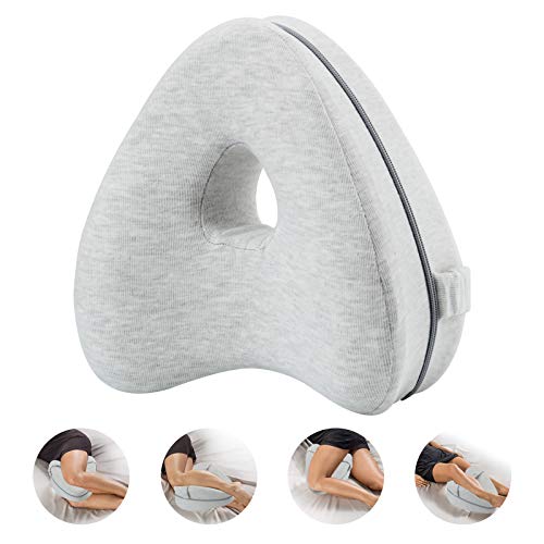 Almohada para Piernas Almohada para Rodillas Almohada Ergonómica para Dormir Lateral con Almohada de Espuma viscoelástica óptima para Personas Que Duermen de Lado Almohada de Posicionamiento con