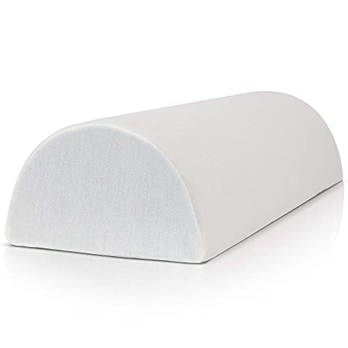 Almohada piernas Dormir, Embarazo - Cojín de Rodilla de dureza Media, de Espuma viscoelástica, Funda Suave Oeko-Tex - Premium Almohada Rodilla, cojin Lumbar, Almohada Cervical de DYNMC YOU - Blanco