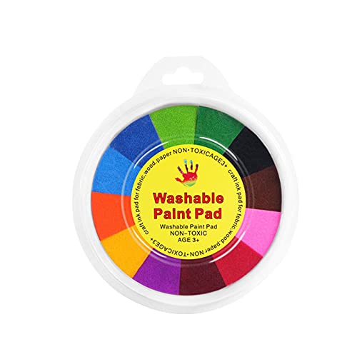 Almohadilla de Tinta para Pintura de Palma de Graffiti de jardín de Infantes, Almohadilla de Tinta para Pintar con los Dedos DIY para niños