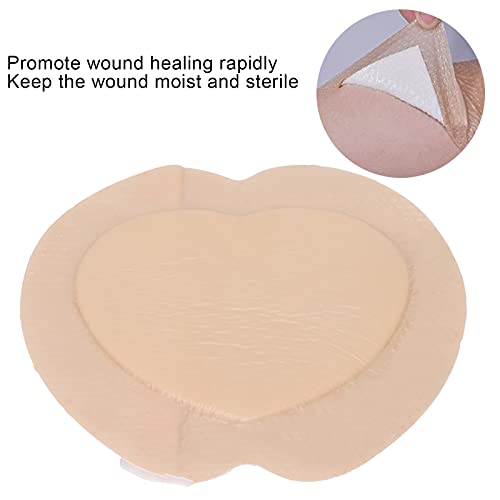 Almohadilla de vendaje de espuma adhesiva de silicona, relleno de gel altamente absorbente, almohadilla de vendaje sacra para el cuidado de heridas(18 * 18cm)