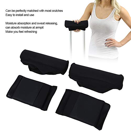 Almohadilla para Muletas, Almohadillas para Muletas Suaves Deslizantes, Muletas para Brazos para Caminar, Soporte Suave para Pacientes Y Ancianos, Antebrazo Acolchado para Muletas para Hombres Y Mujer