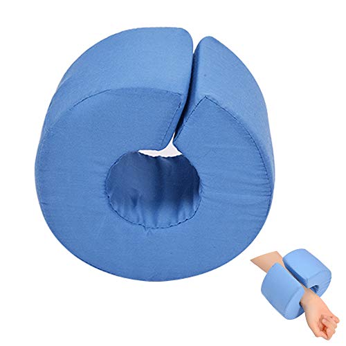 Almohadilla Protectora del Cojín con Soporte para El Talón Y El Tobillo (1 Par), Almohadilla De Apoyo para Elevador De Manos O Pies, Descanso para Aliviar La Presión De Llagas Y Úlceras,Blue