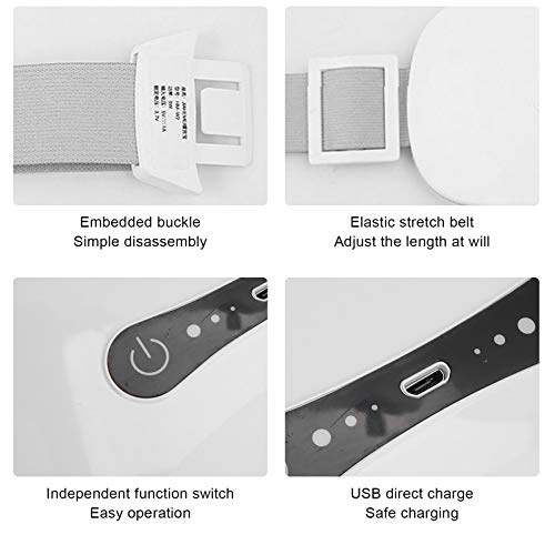 Almohadilla térmica menstrual, cinturón de útero caliente 20-30 minutos/tiempo Uso con 1 cinturón de útero caliente 1 cable de carga USB 1 manual para calambres en la cintura