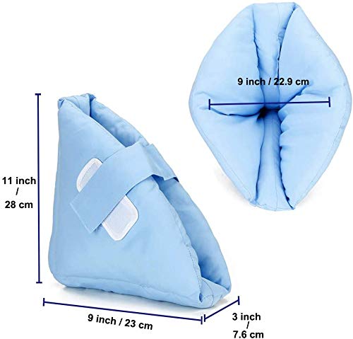 Almohadillas de talón para cojín de dolor de cama, protectores de talón para pies y botas de pie para lesiones (2 unidades) Protector de tobillo alivio de la presión del dolor de úlceras y úlceras