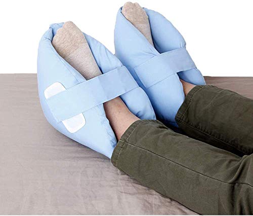 Almohadillas de talón para cojín de dolor de cama, protectores de talón para pies y botas de pie para lesiones (2 unidades) Protector de tobillo alivio de la presión del dolor de úlceras y úlceras