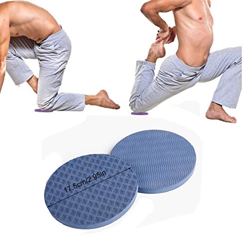 Almohadillas Rodilla Yoga Cojín para Manos Codos Cojín De Rodilleras Yoga Ligero Resistente Desgaste, PU Material, para Yoga, Gimnasia, Pilates, Ejercicios Estiramiento, Aeróbic,Azul—2 Piezas