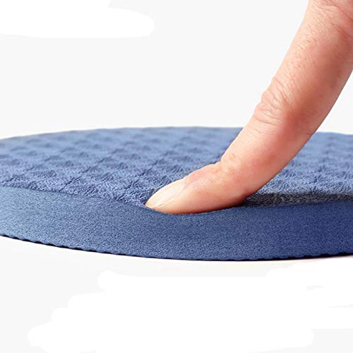 Almohadillas Rodilla Yoga Cojín para Manos Codos Cojín De Rodilleras Yoga Ligero Resistente Desgaste, PU Material, para Yoga, Gimnasia, Pilates, Ejercicios Estiramiento, Aeróbic,Azul—2 Piezas