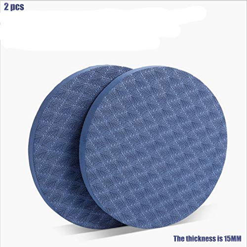 Almohadillas Rodilla Yoga Cojín para Manos Codos Cojín De Rodilleras Yoga Ligero Resistente Desgaste, PU Material, para Yoga, Gimnasia, Pilates, Ejercicios Estiramiento, Aeróbic,Azul—2 Piezas