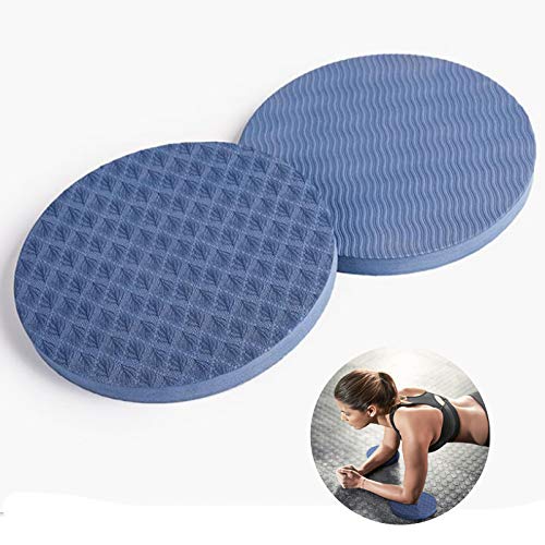 Almohadillas Rodilla Yoga Cojín para Manos Codos Cojín De Rodilleras Yoga Ligero Resistente Desgaste, PU Material, para Yoga, Gimnasia, Pilates, Ejercicios Estiramiento, Aeróbic,Azul—2 Piezas