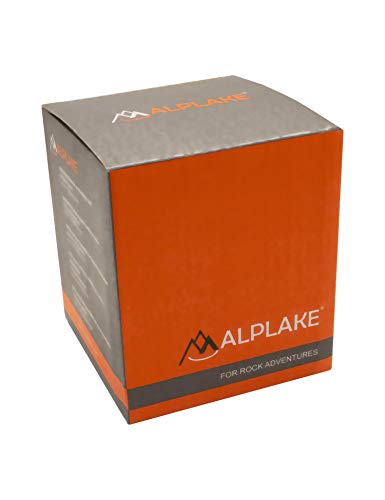 ALPLAKE® Taza de acero inoxidable de doble pared, con asa de mosquetón, 250 ml