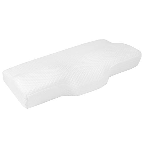 Amazon Basics - Almohada de espuma con memoria de contorno con soporte para el cuello - 60 x 35 x 11/6 cm