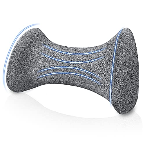 Amazon Brand - Umi Cojín Lumbar de Espalda, Cojín de Espuma Viscoelástica para Lumbar, Cojín Lumbar Ciática para la Parte Inferior de la Espalda, Adecuada para Dormir de Lado y Boca Arriba