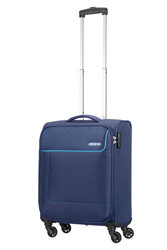 American Tourister- Funshine spinner 4 ruedas 55/20 equipaje de mano, azul (orion blue), S (55cm-36L)