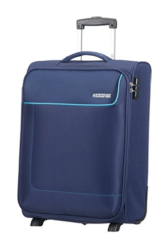 American Tourister - Funshine - Upright Equipaje de mano 55 cm, 39 L, Azul (Orion Blue)