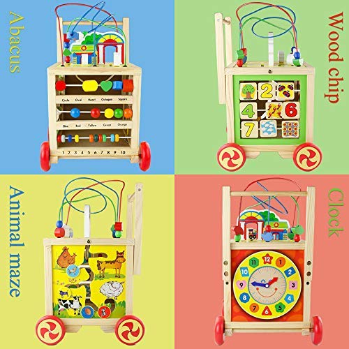 Andadore Bebe Juguetes de Madera Correpasillos Carrito Bebe Juegos Educativos Regalos Originales Bebes Niña Niño 1+ Año