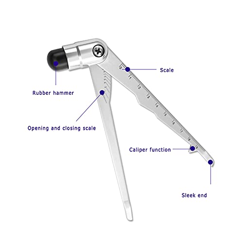 ANYURAN Hammer Percusser, telescopio Interceptor Babinski con Cepillo táctil para diagnóstico de reacción epidérmica, Examen neurológico con Martillo para Examen del Sistema nervioso