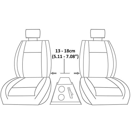 Apoyabrazos para Coche Reposabrazos Universal Consola Central Carbono