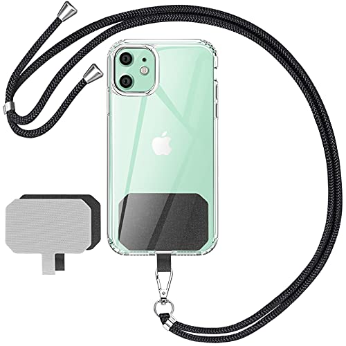 AROYI 2 Unidades Parche paraTeléfono Cadena paraTeléfono Móvil , Cordón Correa para el Cuello Correa para el Cuello Desmontable Compatible con la mayoría de los teléfonos Inteligentes