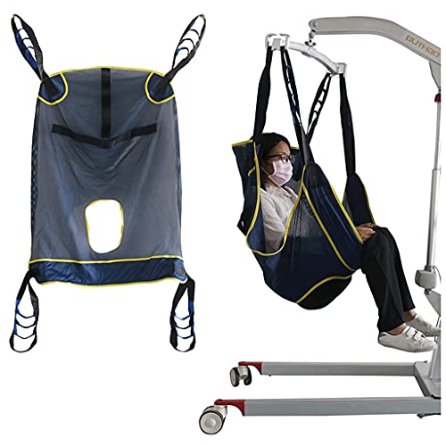 Ascensor de elevación, Sling de elevación, Vestido Aseo Acceso Acceso Premium Sling acolchado, Sling de transferencia de trabajo pesado, Sling dividido de ducha de pierna for ascensores de pacientes