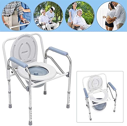 Asiento acolchado, sillas de ducha, baño plegable portátil del baño para ir al baño para orines cómodamente cómodos Silla de ducha de asiento sin deslizamiento para personas mayores con discapacitados