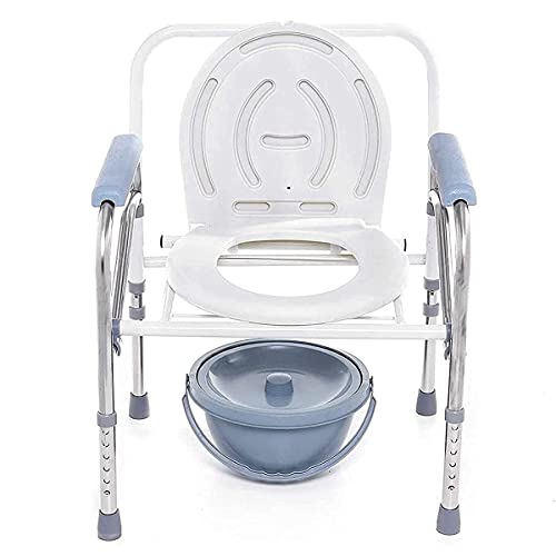 Asiento acolchado, sillas de ducha, baño plegable portátil del baño para ir al baño para orines cómodamente cómodos Silla de ducha de asiento sin deslizamiento para personas mayores con discapacitados