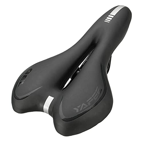 Asiento ergonómico de gel para bicicleta, cojín de asiento de bicicleta con cómodo suave transpirable, para bicicleta de montaña y bicicleta de ciudad