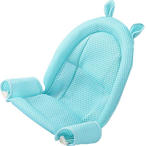 Asiento para bañera de bebé, de malla, para recién nacidos, ajustable y cómoda, antideslizante, superficie de asiento para niños de 0 a 3 años