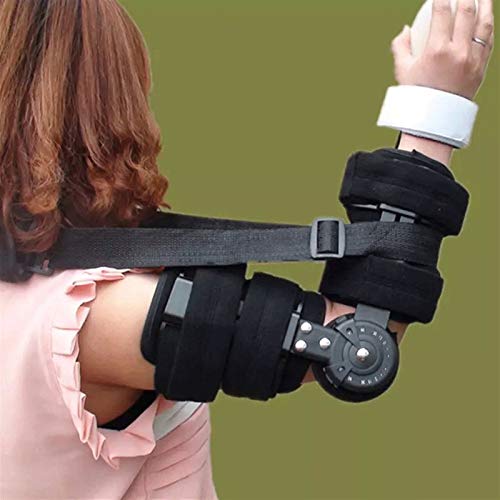 Auoeer Ajustable Aparato Fijo articulación del Codo - correctiva Ortesis Actividad Limitación del Brazo Fractura Protector, rehabilitación Stretching correctiva Ortesis