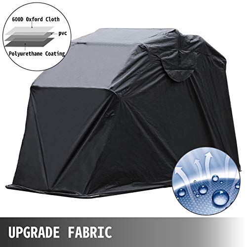 Autovictoria Motorcycle Shelter Refugio de Motocicleta Shed Strong Frame Moto Garaje Impermeable 270CMX105.5CMX155CM Cubierta de Moto Carpa Scooter Shelter