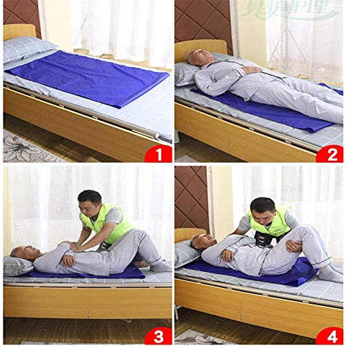 Ayuda De Derivación para Pacientes En Atención Médica, Deslizador Auxiliar para Ancianos, Sábana Deslizante Multifuncional, Almohada De Transferencia Postrada En Cama,130 * 70cm