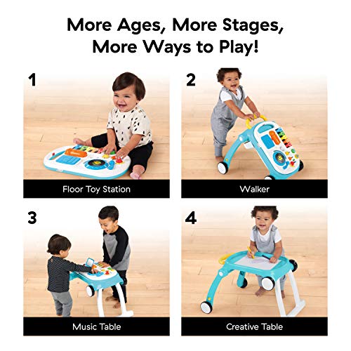 Baby Einstein, Andador y Mesa de actividades Musical Mix ‘N Roll 4 en 1, desarrollo de habilidades motoras y musicales