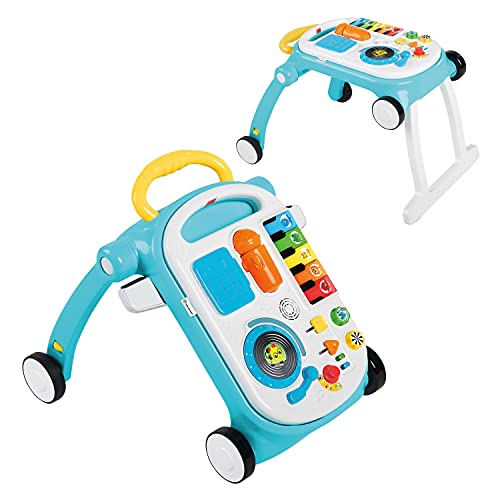 Baby Einstein, Andador y Mesa de actividades Musical Mix ‘N Roll 4 en 1, desarrollo de habilidades motoras y musicales