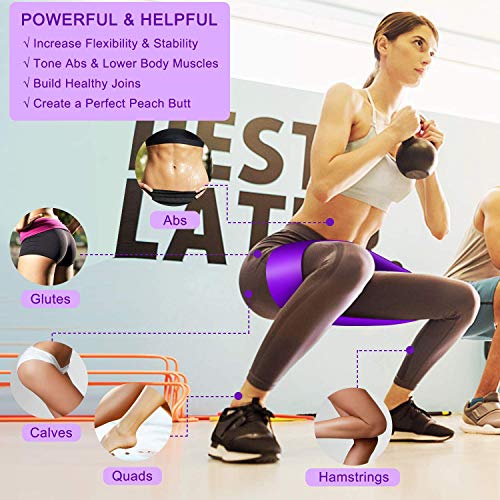 Bandas Elasticas Fitness Set de 3 Resistencias Látex Banda de Ejercicios Yoga Pilates Bands para Fisioterapia Rehabilitación, Crossfit, Mujer y Hombre en el Hogar Entrenamiento de Fuerza