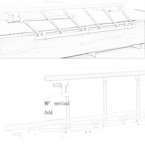 Barandilla cama adulto Barras Anticaída Lecho Protección Carril Portátil Plegable Lecho Protección For Seguridad Anciano Y Una Cama Auxiliar Barandas Anti-caída Cama Barandilla ( Size : 75x40cm )