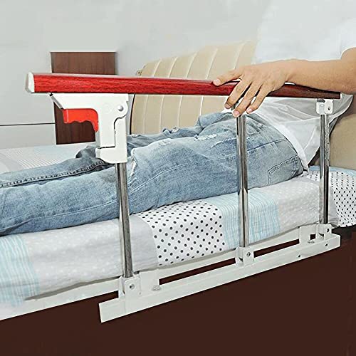 Barandillas Cama, Barrera Seguridad Cama Protección Contra Caídas, Fácil Instalar Barandillas Cama Portátil, Cama Protectora Metal Plegable Pasamanos Asistencia para Adultos Ancianos Discapacitados