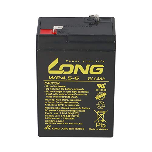 Batería compatible con LC-R064R5P 3-FM-4,5 20HR 3 FM 4.5 3FM4,5 3FM4.5 6V 4Ah AGM, plomo vellón