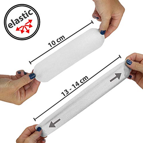 BB Sport 6 Rollos Cinta Kinesiología Tape 5 m x 5 cm Cinta Muscular E- Book Ejemplos Aplicación, Color:blanco