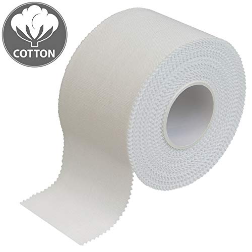 BB Sport Sport Tape 3.8 cm x 10 m Cinta Adhesiva Deportiva Blanco en Diferentes cantidades, Cantidad:6 Rollos