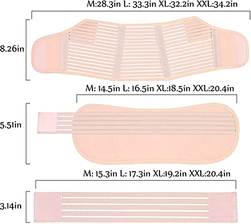 BE-STRONG Cinturón De Embarazo Tres En Uno, Embarazo con Banda para El Vientre Material De Apoyo, Elástico Y Transpirable Que Puede Aliviar Y Apoyar El Dolor De Espalda Y Suelo Pélvico,Negro,XXL.