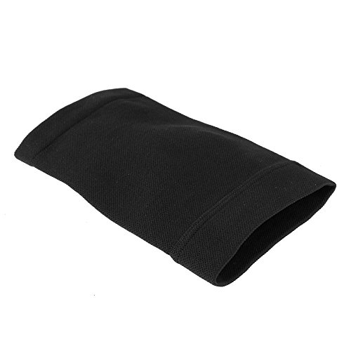 Beauty7 2 Pcs Negro Carne Manguitos Cubierta del Tatuaje Unisex Lycra Elástico de la Fibra de Poliéster Amina Proteger la Muñeca Manos Mangas Ropa y Uniformes Seguridad Deporte (190~210mm)