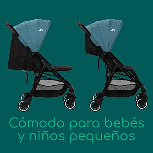 Bebe Confort Teeny 3D silla de paseo ligera y compacta, 6 kg, plegable y reclinable, desde el nacimiento hasta aproximadamente los 4 años, capacidad 22 kg, Blue Chic, Azul