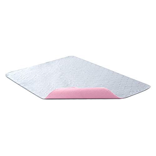 Bedecor Lavables colchón Protector Impermeable/Colchón Incontinencia,Antibacteriano, Anti-ácaro,para incontinencia, niños, Adultos Mayores -70 x 90cm (Rosado)