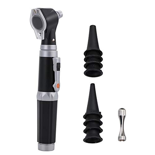 Belissy Otoscope - Espéculo de diagnóstico médico para el cuidado de los oídos, lupa con lámpara LED clínica