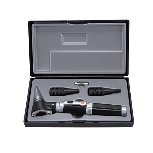 Belissy Otoscope - Espéculo de diagnóstico médico para el cuidado de los oídos, lupa con lámpara LED clínica