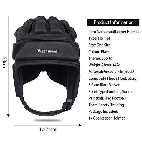 belupai Casco de rugby, protector de cabeza de fútbol, protector suave para niños