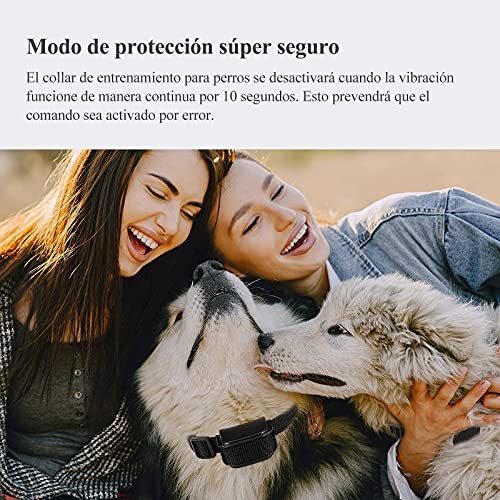 Beoankit Collar De Adiestramiento para Perros-Rango Remoto de 300 Metros-Recargable-Resistente Al Agua-Pitido De Alerta Y Modo De Vibración.