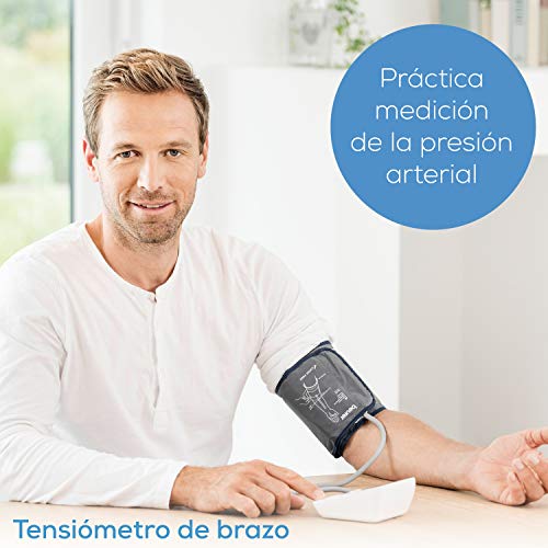 Beurer BM27 Tensiómetro de Brazo, Blanco, Indicador OMS, Detección de Arritmia, Memoria 4 x 30 Mediciones, función para indicar la posición favorable de medición, blanco, manguito universal 42 cm